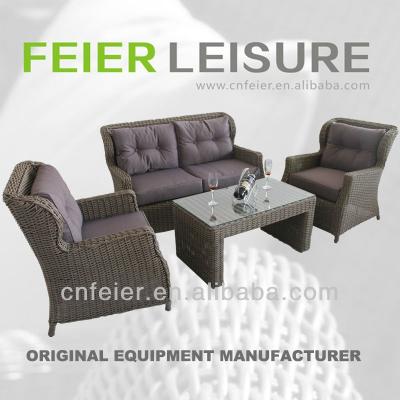 China Outdoor Garden Set A6013SF Poly Rattan Rattan Furniture Outdoor Hot Sale Products for sale