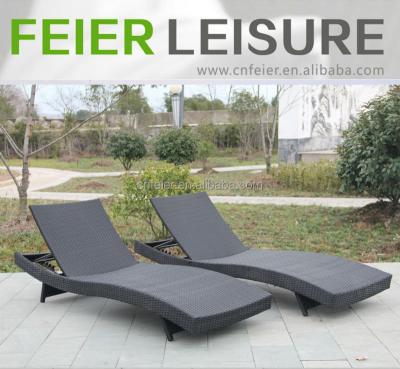 China lounge lounge chair rattan beach sofa for sale