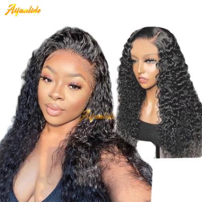 China Curly Curl Lace Front Wig Vendors Wholesale HD Transparent Curly Lace Front Wigs For Black Women 100 Brazilian Virgin Hair Wigs for sale