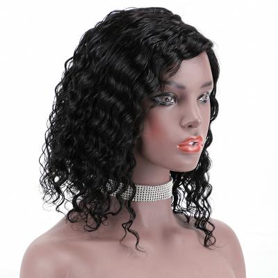 China Wholesale Hd Virgin Jerry Water Wave Raw Indian Deep Hair Lace Front Human Hair Wigs Natural Transparent Lace Frontal Wig for sale