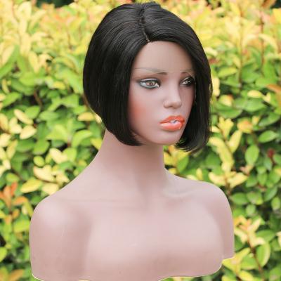 China Cheap Peruvian Silky Straight Hair Wig, Bone Straight Hair T Part Lace Wigs, Short Bob Hair Lace Front Wigs For Women for sale