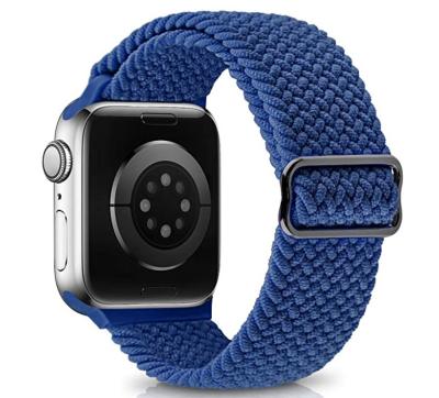 China Classic Adjustable Elastic Braided Watch Bands for Apple Watch SE/6/5/4/3/2/1 Series for sale