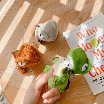 China Cute Fancy 3D Cartoon Dinosaur Plush Doll Case For Airpods For Airpods Pro Case for sale