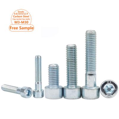 China Galvanized Connecting Bolt M3-M30 Allen Socket Bolt Hexagon Socket Steel Factory Carbon Steel Round Hex Head Socket Screw for sale