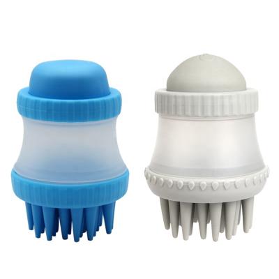 China Viable Factory Wholesale Durable Dog Shower Brush Pet Bath Sweep Brush Cat Pet Dog Shampoo Dispenser for sale