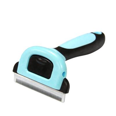 China Viable Factory Wholesale Custom Logo Detachable Pet Dog Deshedding Brush for sale