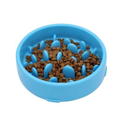 China LOW MOQ Factory Wholesale Sustainable Feeder Dog Plastic Slow Food Bowl Anti Slip for sale