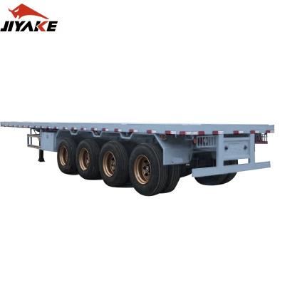 China Truck Trailer 4 Axles 16 Wheels 40ft 45ft Flatbed Container Truck Semi Trailer For Sale In Malaysia for sale