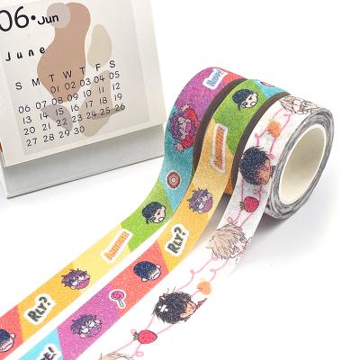 China china manufacturer waterproof custom glitter washi tape industry in china for sale