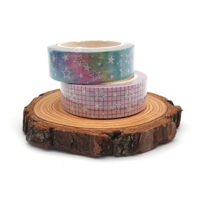 China Factory direct china waterproof masking washi tape japanese aluminum star washi tape for sale