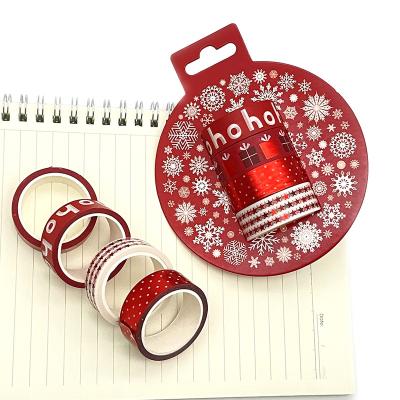 China Factory price waterproof custom mini christmas washi tape industry in china for family present for sale