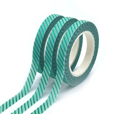 China Factory madeGreen waterproof custom stripe holiday celebration tape aluminum washi tape in china for sale