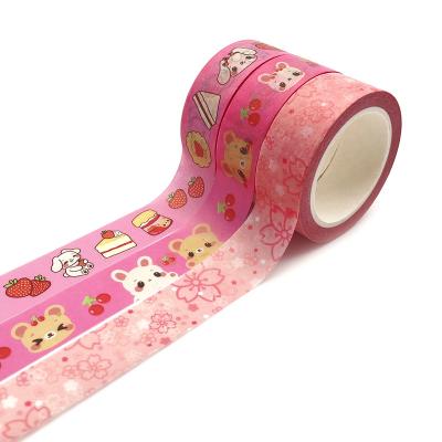 China Popular custom manufacturer waterproof printing washi tape for sale for sale