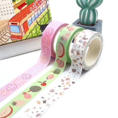 China Customized good pattern waterproof printed paper crafts supplier custom printing washi tape with good quality for sale