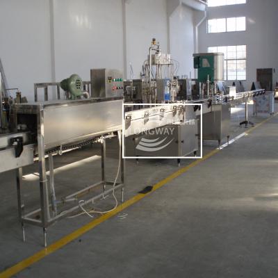 China APPAREL Longway GFP -24 Coconut Milk / Nut Milk Tin Can Filling Line / Can Rinsing Filling Sealing Machine for sale