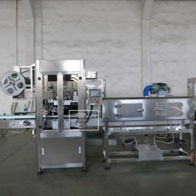 China AUTOMATIC BEVERAGE WATER BOTTLE MINERAL SLEEVE LABELING MACHINE for sale