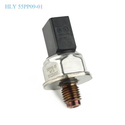 China Metal+Plastic High Pressure Fuel Oil Rail Common Rail Fuel Pressure Sensor 55PP09-01 059130758E for sale