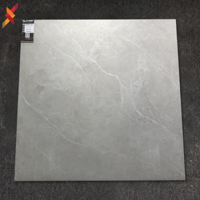 China 800*800 600*600 Modern Light Gray Decorative Porcellana Marble Full Glazed Floor Tiles From China for sale