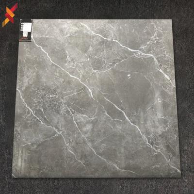 China Good quality modern custom dark gray marble porcelain tile glazed tile polished floor tiles for sale