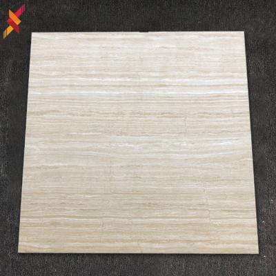 China Foshan factory porcelain modern antique light brown wooden design glazed floor tiles 60x60 for living room for sale