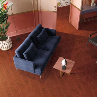 China No Slip No Slip Wood Effect Interior Brown Color Ceramic Wood Tile 15*80cm for sale