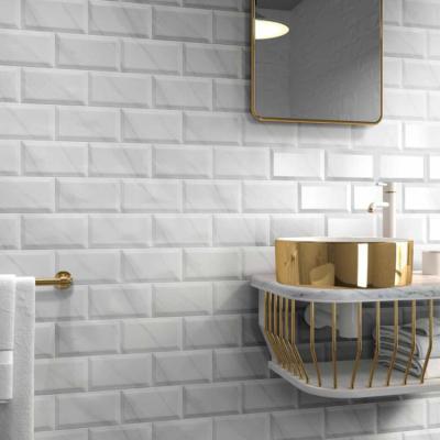 China Modern interior home brick wall decoration color glazed bahtroom macaron ceramic glossy wall tiles for sale