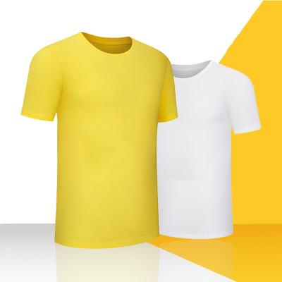 China Custom LOGO Printing Plain White T-shirts Cheap Price Anti-wrinkle T-shirt For Men/Wemen Custom Made Mens for sale