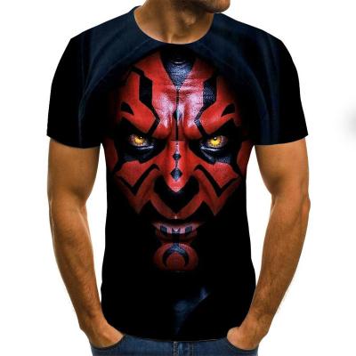 China Anti-wrinkle Mens Cool Custom Design Digital Printing Sublimation 3D T-Shirt for sale