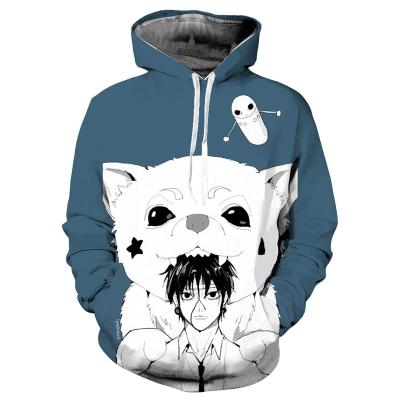 China Custom 100% Sublimation Hoodie Anime Hoodies 3D Print Anti Shrink Polyester Pullover Hoodies 3d Hoodies For Men for sale