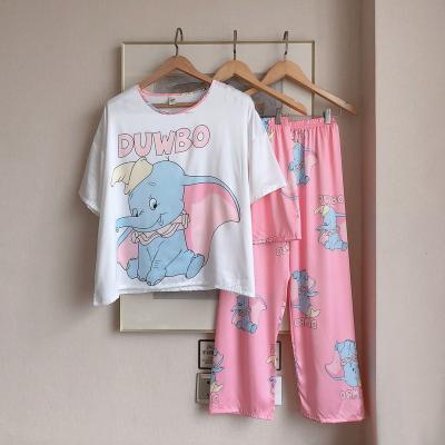 China High Quality Custom Made QUICK DRY 3 PCs Women Set Pajama Sleepwear Nightgowns for sale