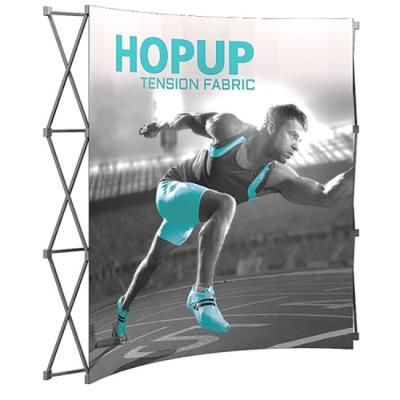 China Portable Customized Trade Show Display Big Backdrop Stand For Events Pop Up Stand Banner for sale