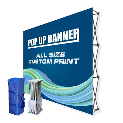 China Portable Advertising Portable Dj Booth Large Back Drop Stand Store Pop Display Banner Stands for sale