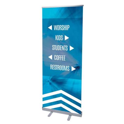 China Light Weight Quality Backdrop Standee Frame Flex Banner Roll Showroom Retractable Roll Up Banner for sale