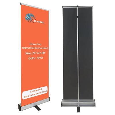 China Light Weight Customized Trade Show Equipment 80x180cm Poster Display Stands Trade show Roll Up Stand Banner for sale