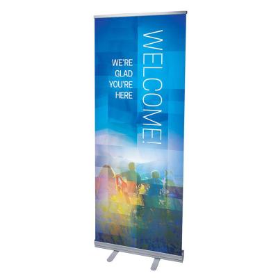 China Light Weight Hot Selling Expo Roll up Standing Display Small Big Promotional Stands Exhibition Retractable Banner Stand for sale