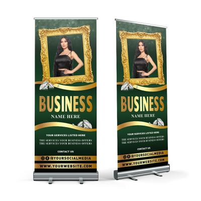 China Light Weight Cheap Price Paper Display Custom Poster Holder Advertising Rollup Standee Retractable Banner for sale