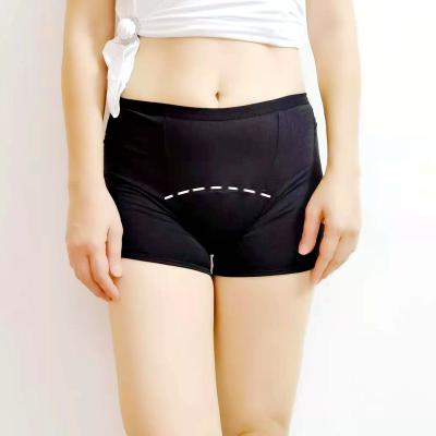 China 4 Layers Antibacterial Absorb Plus Size Women's Underwear Menstrual Incontinence Underwear Boyshort Women Boxer Shorts High Waist Panties for sale