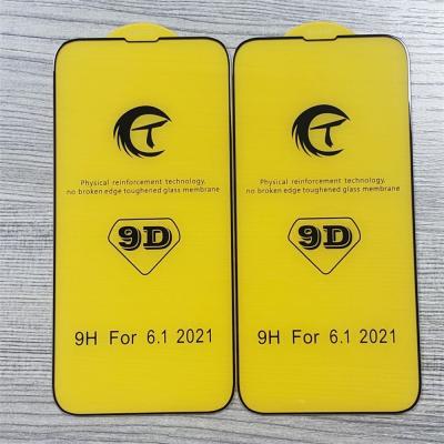 China Fashion 9D Full Coverage Screen Protector For iPhone 13, Case Anti Scratch 9H Friendly Tempered Glass Film Screen Protector For iPhone 13 for sale