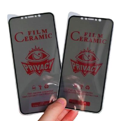 China Cell Phone Matte Soft Ceramic Anti Spy Screen Protector For iPhone 12 pro 11 max pro XS X Max XR 7 Mini Privacy Film On iPhone 12 plus 8 6S for sale