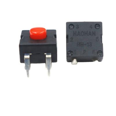 China HH13-112-16-9.5H Mini Cylinder Push-Key Switch 12*12 Mm 2 Pin Push Button Shape On Switch For LED for sale