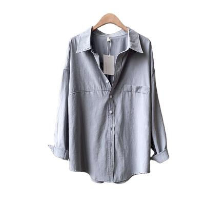 China Ladies Shirt Blouse Top Women White Fashion Ladies Breathable Shirt Long Sleeve for sale