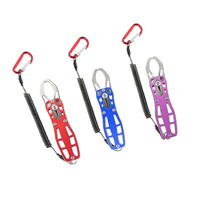 China Lightweight Aluminum Fish Handle 304 Stainless Steel Portable Checker Device Lightweight Outdoor Fishing Tool for sale