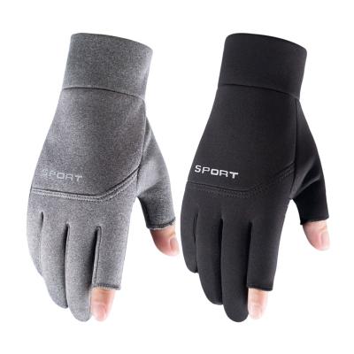 China Wholesale Non Slip Fishing Gloves Anti Slip Waterproof Neoprene Fishing Gloves Outdoor Sun Protective Fishing Gloves for sale