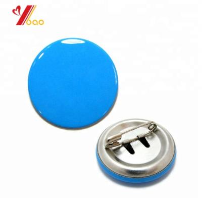 China Custom OEM 3D Logo Offset Printing Tinplate Button Badge With Safe Pin for sale