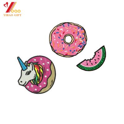 China Wholesale Customized 3D Food Shape Embroidery Patch Sew Iron On For Apparel for sale