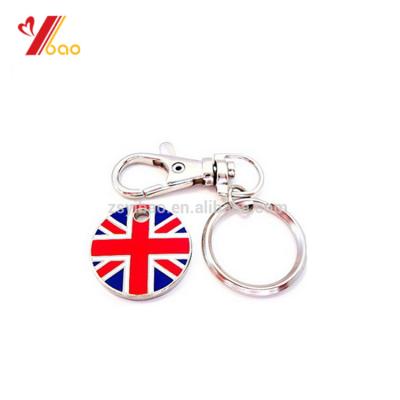 China Metal flag metal key chain/metal keyholder/flag of Great Britain for sale