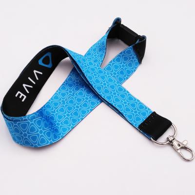 China Cell Phone Types Custom Logo Dye Sublimation Printing Double Clip Hook Lanyard No Min Brand Name Lanyard for sale