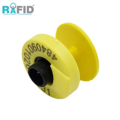 China High Quality RAFID EM4305 134.2KHz Animal Ear Tag Pig Tag Animal Electronic Cattle Identification Tag for sale