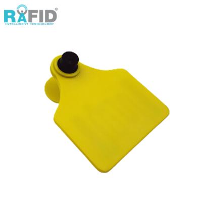 China Identification For Animals RAFID Rfid Barcode Cow Earring Pig Cattle UHF Goat Ear Tag Livestock Animal Ear Tag For Sheep for sale