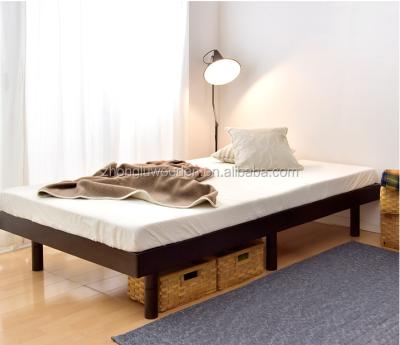 China Comfortable Hot Sales Solid Pine Wood Platform Bed Frame Twin L200*W98*33CM for sale